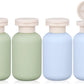 ASEVAT 3.4 oz/4 Pack Travel Bottles for Toiletries, Small Travel Shampoo and Conditioner Bottles, Refillable Containers Leak Proof, Plastic Squeeze Bottles with Flip Cap, green+blue