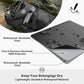 5/10/25/30/40L Waterproof Dry Bag & Phone Case - Large Floating Dry Backpack for Kayaking, Travel, Hiking, Fishing, Camping, Motorcycles & Beach, Heavy-Duty Roll Top Men/Women (Black)