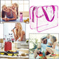 2Pcs Crystal Clear PVC Travel Toiletry Bag Kit for Women Men (2 Count)