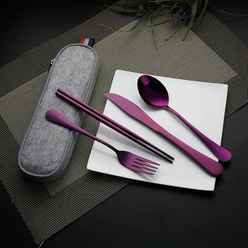 Travel Utensils with Case (5 Count)
