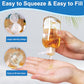 Travel Bottles 4pcs 3.4oz Shampoo Containers TSA Approved Leak Proof Flip Cap Squeeze Bottles (4 Count)