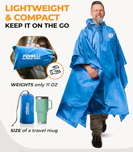 Rain Poncho for Adults