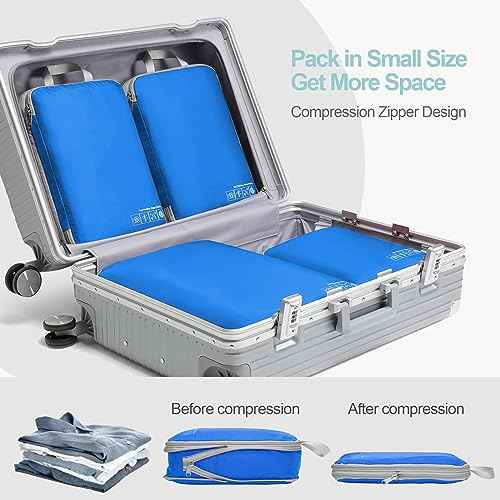 Compression Packing Cubes for Travel (4 Count)