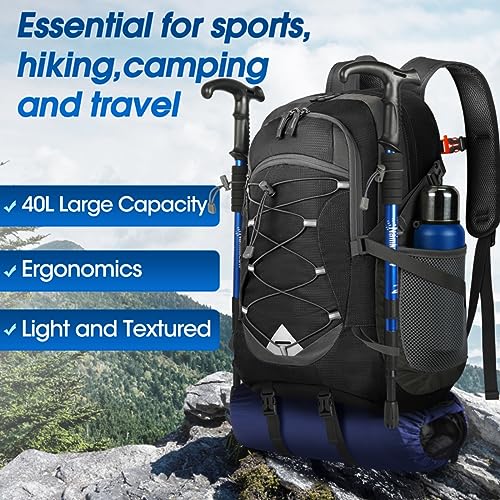 Hiking Backpack 40L Packable Lightweight Camping Daypack Men Women