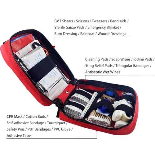 EMT Pouch MOLLE Ifak Pouch Tactical MOLLE Medical First Aid Kit Utility Pouch