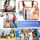 6 Packs Clear Makeup Bags (6 Count)