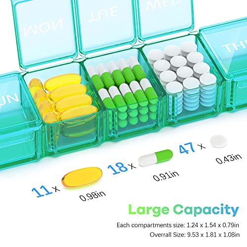 Extra Large Pill Organizer 2 Pack