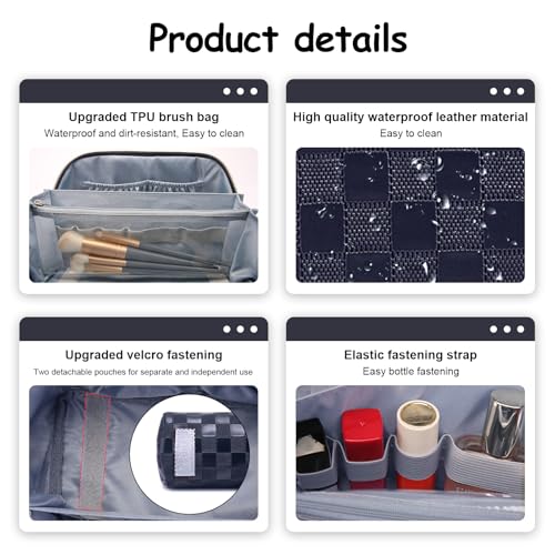 Travel Makeup Bag Organizer (3 Count)