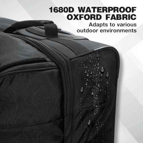 30" Large Rolling Duffle Bag with Wheels and Handle for Travel