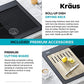 Bellucci Workstation 33 in. Drop In Single Bowl Granite Kitchen Sink in White with Accessories