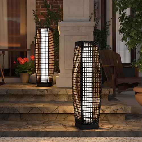 Outdoor Solar Floor Lamp Set of 2 (2 Count)