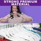 White Velvet Hangers 50 Pack Non Slip Heavy Duty White Hooks (50 Count)