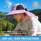 Sun Hat for Men Women with Neck Flap