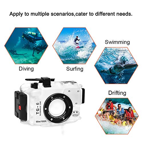 Seafrog WPC TG6 Waterproof housing case Underwater Diving 195FT