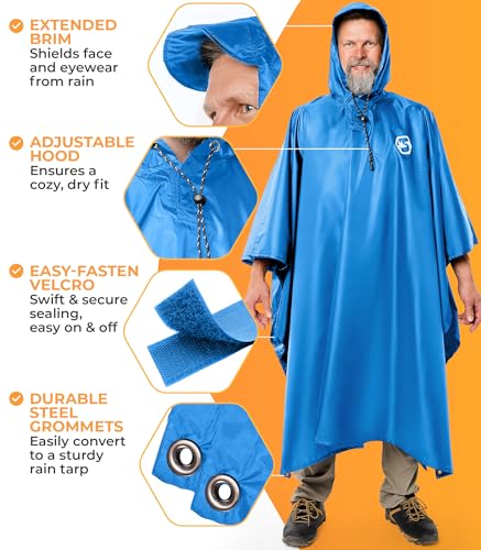 Rain Poncho for Adults
