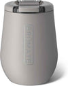 BrüMate Uncork'd 14oz 100% Leakproof Insulated Wine Tumbler | Locking Lid | Insulated Stainless Steel Wine Glass | Perfect For Travel & Outdoors | BPA-Free (Mocha)