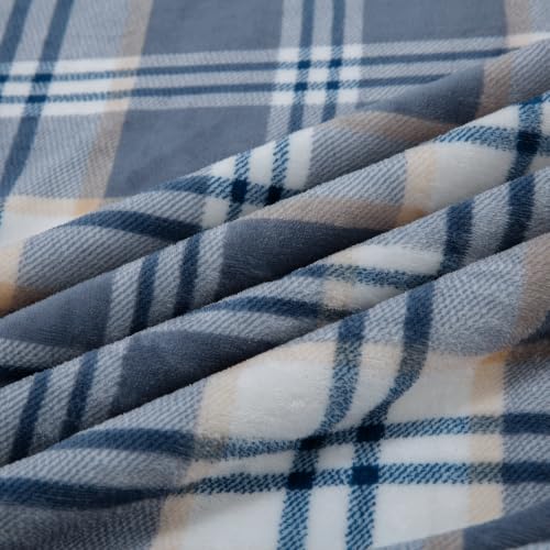 Sherpa Blanket Twin Plaid Thick Bed Blanket