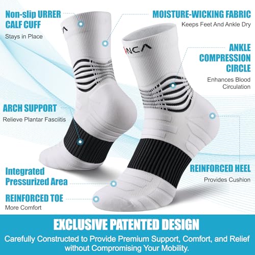 Professional Compression Socks for Women Men Circulation (2 Count)