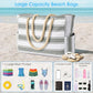 Beach Bags for Women Large Waterproof Beach Tote Bag Zipper Beach Bags Waterproof Sandproof Swim Pool Bag Large Tote