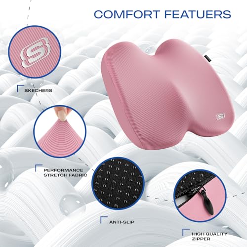 Seat Cushion Ergonomic Memory Foam Cushion for Long Sitting Hours on Office & Home Chair