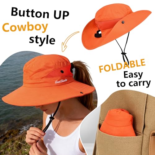 Women's Ponytail Safari Sun Hat