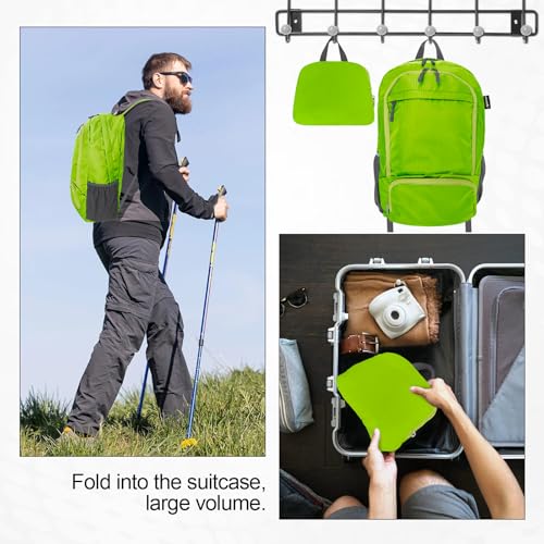 20L Lightweight Packable Hiking Daypack Foldable Backpack for Men Women Small Travel Outdoor Foldable Shoulder Bag