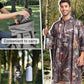 Extra Thick Hooded Rain Poncho Double Layer Waterproof Raincoat Jacket for Men Women Adults