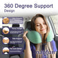 Neck Pillow for Travel with Travel Pouch