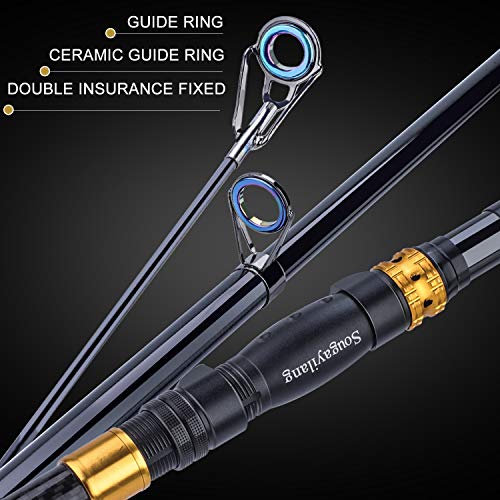 Telescopic Portable Fishing Rod Reel Combo with Spinning Reel and Carrier Bag for Travel