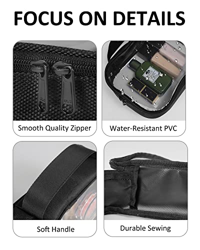 TSA Approved Toiletry Bag Clear Quart Size Travel Bags Makeup Bag (2 Count)