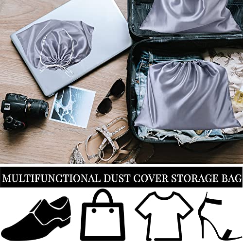 6 Pack Dust Bags for Handbags Silk Dust Cover Bag for Handbags Purses Shoes Boots (6 Count)