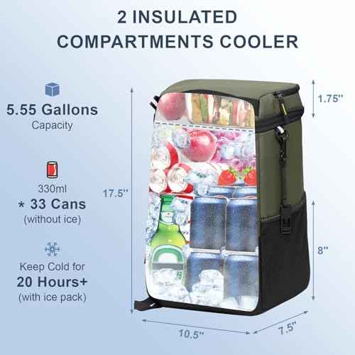 Backpack Cooler Insulated 33 (33 Count)