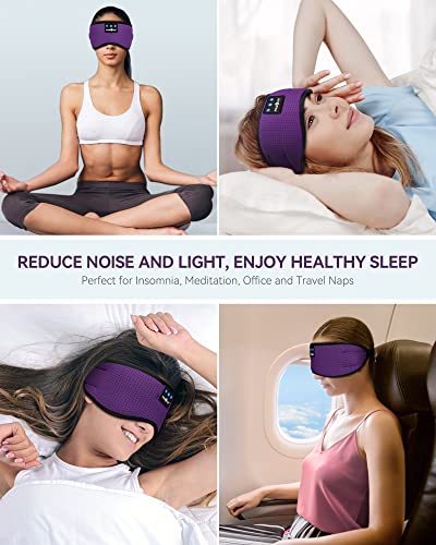 Sleep Headphones Bluetooth 5.4 Sleep Mask with HD Sound