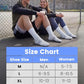 3 Pairs Running Compression Socks for Men & Women Crew Socks with Cushion (3 Count)