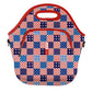 LunchTote Zippered Bag Insulated Neoprene Caddy (Patriotic Patchwork / X-Large 6.5 Quart Lunch Tote)
