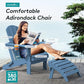 Outdoor Adirondack Chairs with 2 Cup Holders