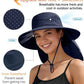 UPF 50+ Wide Brim Sun Hat with Neck Flap (2 Count)