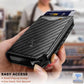 Men Slim Leather Wallet Metal Case Money Clip