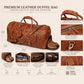 20 Inch Leather Duffle Bag Handmade Rustic Overnight Weekend Bag for Men