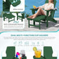 2 Pcs HDPE Folding Adjustable Adirondack Chair with Ottoman (2 Count)