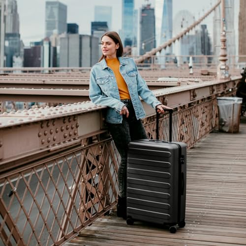 Medium Checked Luggage 26 Inch