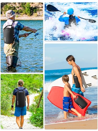 Waterproof Dry Bag Backpack with Emergency Whistle