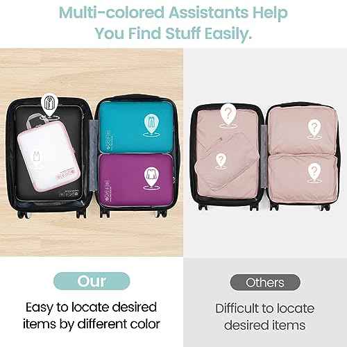 Compression Packing Cubes for Travel (4 Count)