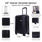 Glacier Hardside Spinner Durable PC