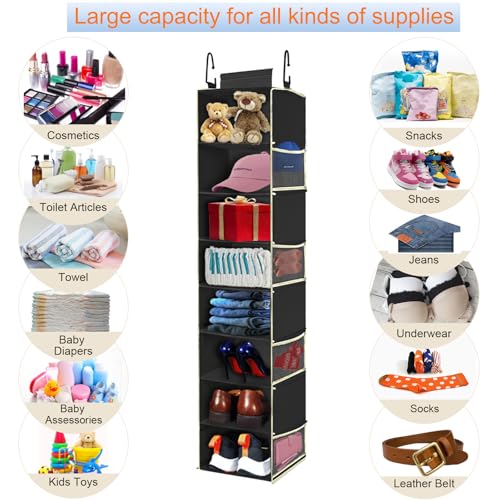 2 Pack Large Sized Hanging Shoe Organizer 8