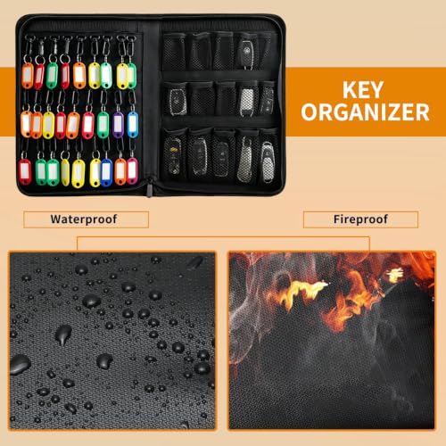 Portable Zippered Key Case