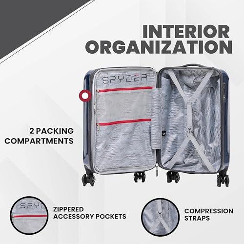 Rails Expandable Hardside Upright Suitcase with 360° Spinner Wheels