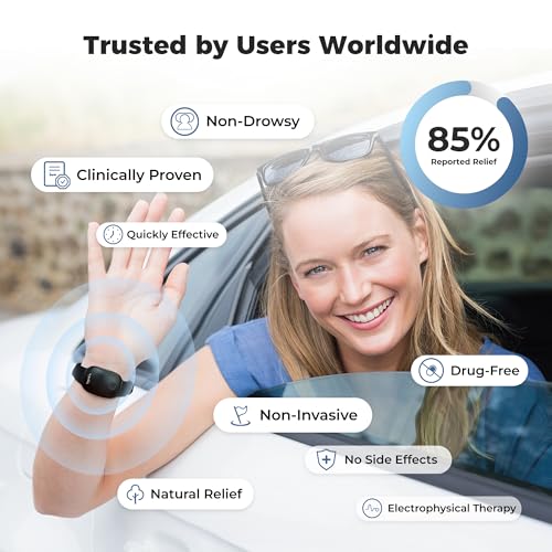 Fashion Anti Nausea Wristband Relieve Morning Motion Travel Sickness Rechargeable Drug Free Bands Without Side Effects