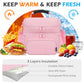 Double Layer Cooler Insulated Lunch Bag Adult Lunch Box Large Tote Bag for Men (Pink#2)