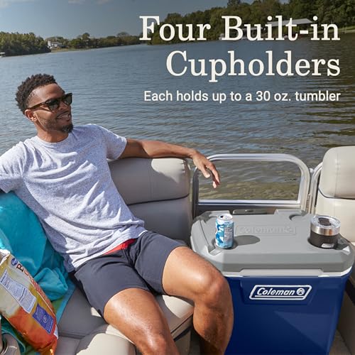 Classic Series Insulated Portable Rolling Cooler with Wheels